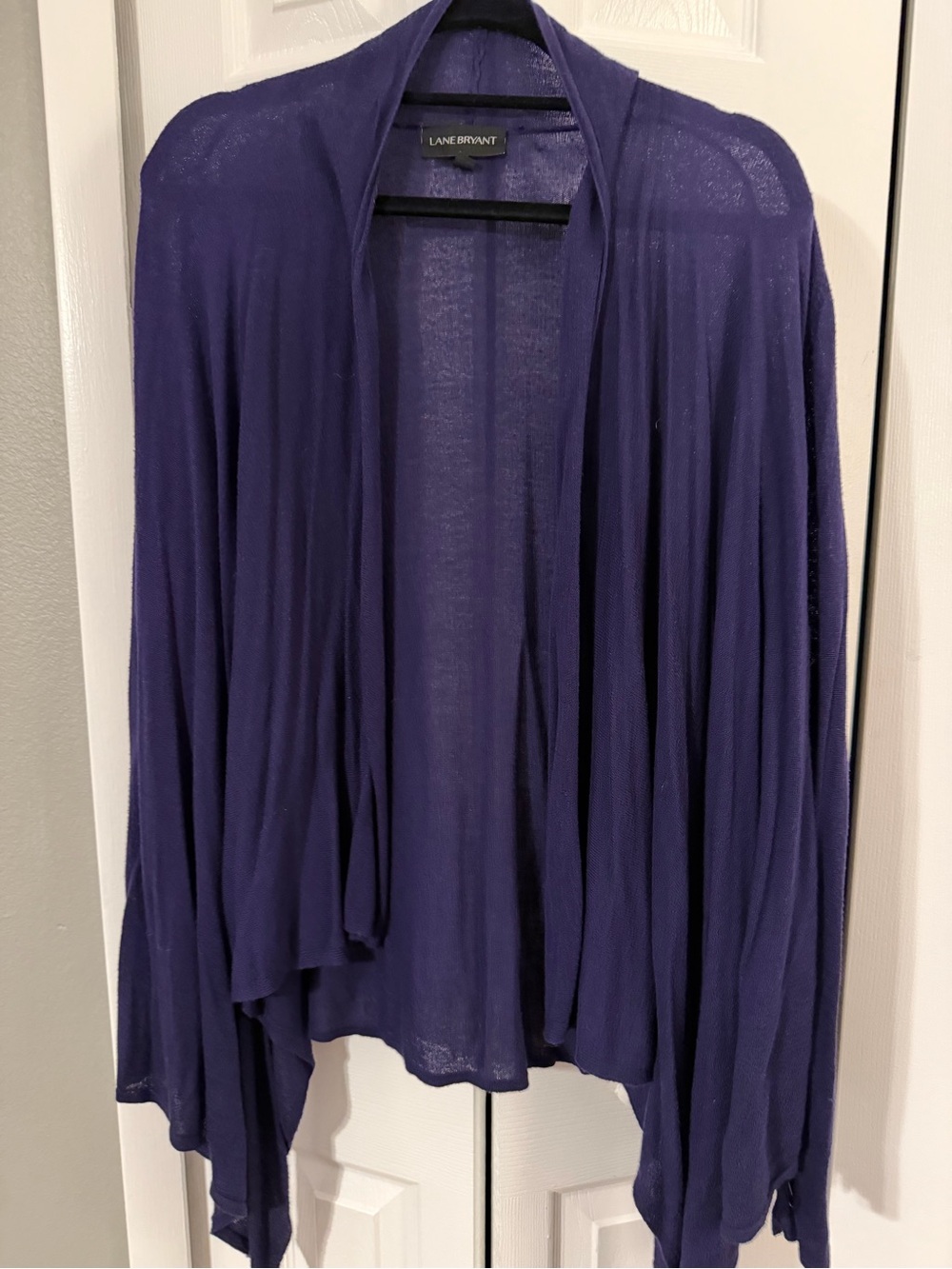 Lane Bryant Deep Purple Open Front Cardigan 18/20